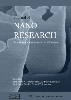 Nazarov / Lysenko / Flandre |  Journal of Nano Research Vol. 39 | eBook | Sack Fachmedien