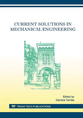 Tarnita |  Current Solutions in Mechanical Engineering | eBook | Sack Fachmedien