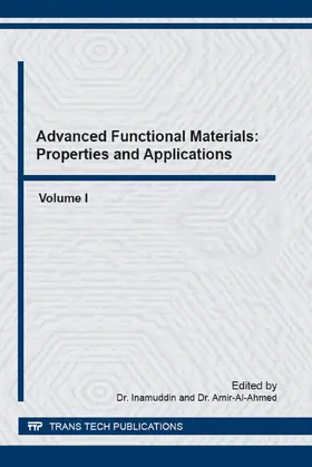 Inamuddin / Al-Ahmed |  Advanced Functional Materials: Properties and Applications, Vol. I | eBook | Sack Fachmedien