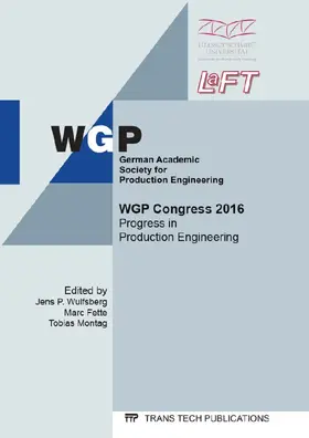 Wulfsberg / Fette / Montag |  WGP Congress 2016 | eBook | Sack Fachmedien