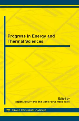 Abdul Wahid / Mohd Yasin |  Progress in Energy and Thermal Sciences | eBook | Sack Fachmedien