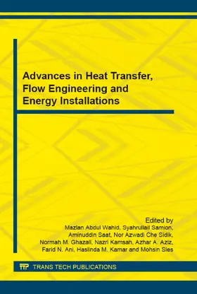 Abdul Wahid / Samion / Sies |  Advances in Heat Transfer, Flow Engineering and Energy Installations | eBook | Sack Fachmedien