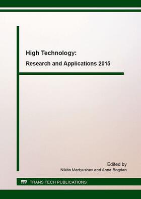 Martyushev / Bogdan |  High Technology: Research and Applications 2015 | eBook | Sack Fachmedien