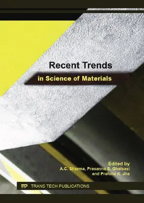 Sharma / Ghalsasi / Jha |  Recent Trends in Science of Materials | eBook | Sack Fachmedien