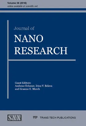 Öchsner / Belova / Murch |  Journal of Nano Research Vol. 38 | eBook | Sack Fachmedien