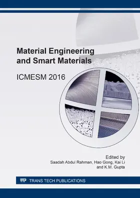 Abdul Rahman / Gong / Li |  Material Engineering and Smart Materials | eBook | Sack Fachmedien