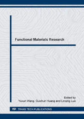 Wang / Huang / Luo |  Functional Materials Research | eBook | Sack Fachmedien