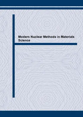 Fluss / Jean |  Modern Nuclear Methods in Materials Science | eBook | Sack Fachmedien