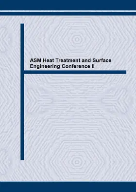 Mittemeijer |  ASM Heat Treatment and Surface Engineering Conference II | eBook | Sack Fachmedien