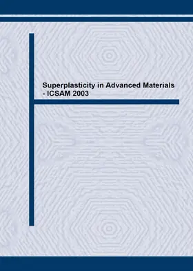 Todd |  Superplasticity in Advanced Materials - ICSAM 2003 | eBook | Sack Fachmedien