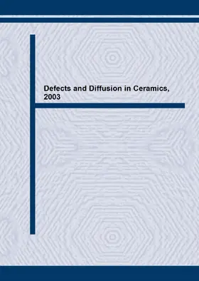 Fisher |  Defects and Diffusion in Ceramics V | eBook | Sack Fachmedien