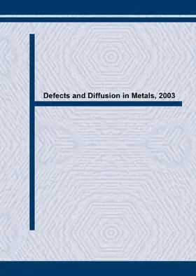 Fisher |  Defects and Diffusion in Metals VI | eBook | Sack Fachmedien