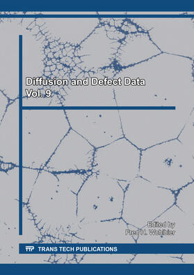Wohlbier | Diffusion and Defect Data Vol. 9 | Sonstiges | 978-3-0357-0883-7 | sack.de