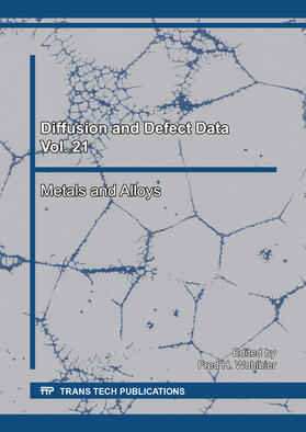 Wohlbier | Diffusion and Defect Data Vol. 21 | Sonstiges | 978-3-0357-0894-3 | sack.de