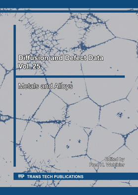 Wohlbier | Diffusion and Defect Data Vol. 25 | Sonstiges | 978-3-0357-0898-1 | sack.de