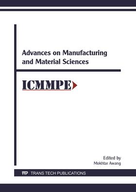 Awang |  Advances on Manufacturing and Material Sciences | Buch |  Sack Fachmedien