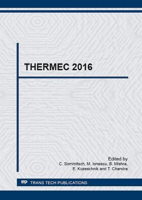 Sommitsch / Ionescu / Mishra |  THERMEC 2016 | Buch |  Sack Fachmedien