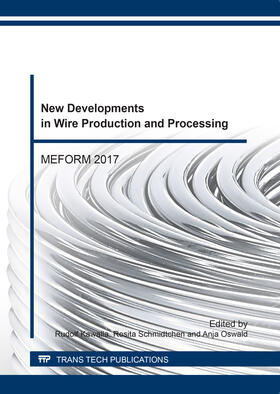 Kawalla / Schmidtchen / Oswald |  New Developments in Wire Production and Processing | Buch |  Sack Fachmedien