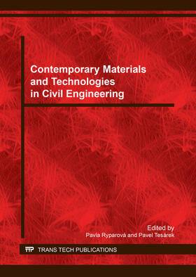 Ryparová / Tesárek |  Contemporary Materials and Technologies in Civil Engineering | Buch |  Sack Fachmedien