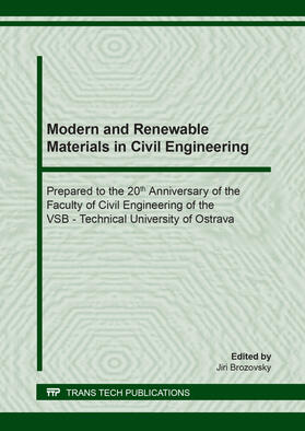 Brozovsky |  Modern and Renewable Materials in Civil Engineering | Buch |  Sack Fachmedien