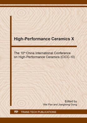 Pan / Gong |  High-Performance Ceramics X | Buch |  Sack Fachmedien