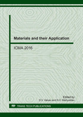 Valuev / Martyushev |  Materials and their Application | Buch |  Sack Fachmedien