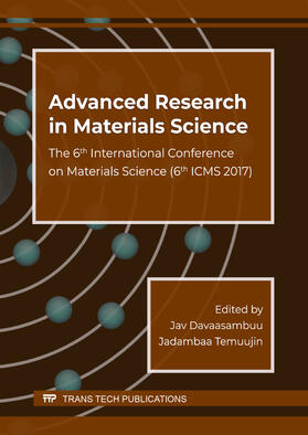 Davaasambuu / Temuujin | Advanced Research in Materials Science | Buch | 978-3-0357-1253-7 | sack.de