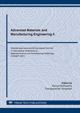 Muthusamy / Sengodan |  Advanced Materials and Manufacturing Engineering II | Buch |  Sack Fachmedien