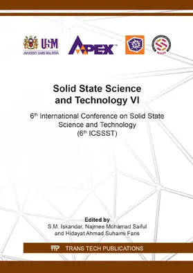 Iskandar / Saiful / Faris |  Solid State Science and Technology VI | Buch |  Sack Fachmedien