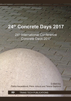 Nenadálová / Johová / Sajdlova |  24th Concrete Days 2017 | Buch |  Sack Fachmedien