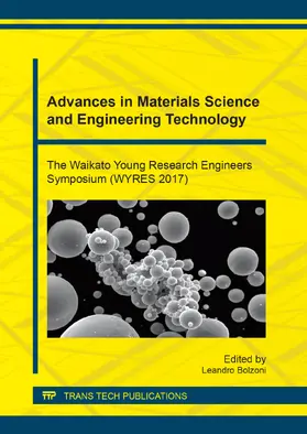 Bolzoni |  Advances in Materials Science and Engineering Technology | Buch |  Sack Fachmedien