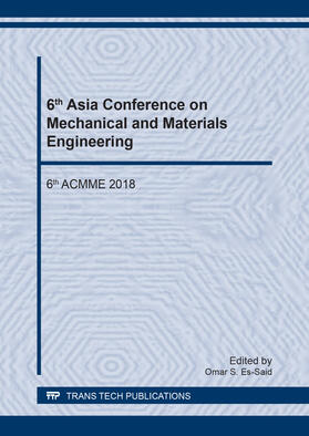 Es-Said |  6th Asia Conference on Mechanical and Materials Engineering | Buch |  Sack Fachmedien
