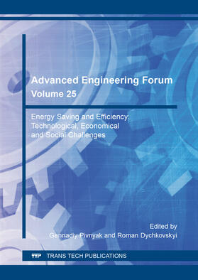 Pivnyak / Dychkovskyi |  Advanced Engineering Forum Vol. 25 | Buch |  Sack Fachmedien