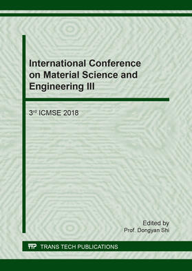 Shi | International Conference on Material Science and Engineering III | Buch | 978-3-0357-1365-7 | sack.de
