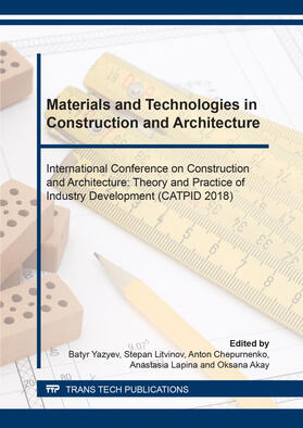 Yazyev / Litvinov / Chepurnenko |  Materials and Technologies in Construction and Architecture | Buch |  Sack Fachmedien