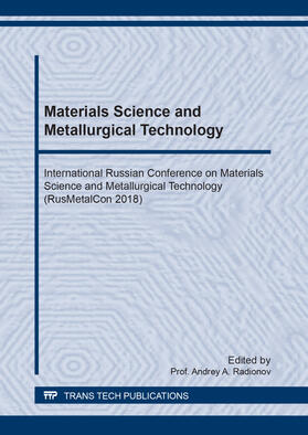 Radionov |  Materials Science and Metallurgical Technology | Buch |  Sack Fachmedien