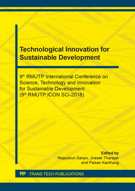 Sanpo / Tharajak / Kanthang |  Technological Innovation for Sustainable Development | Buch |  Sack Fachmedien