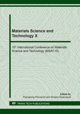 Pinwanich / Soisungval | Materials Science and Technology X | Buch | 978-3-0357-1429-6 | sack.de