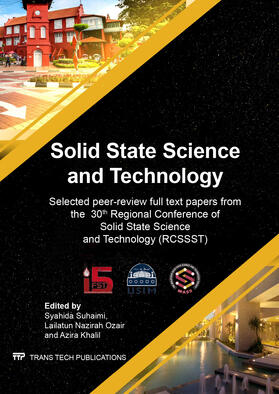 Suhaimi / Ozair / Khalil |  Solid State Science and Technology XXX | Buch |  Sack Fachmedien