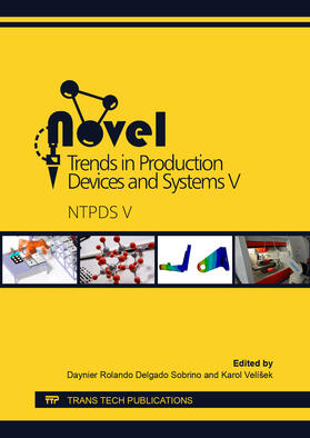 Delgado Sobrino / Velíšek |  Novel Trends in Production Devices and Systems V | Buch |  Sack Fachmedien