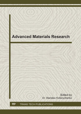 Kolisnychenko |  Advanced Materials Research | Buch |  Sack Fachmedien