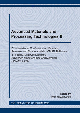 Zhao |  Advanced Materials and Processing Technologies II | Buch |  Sack Fachmedien