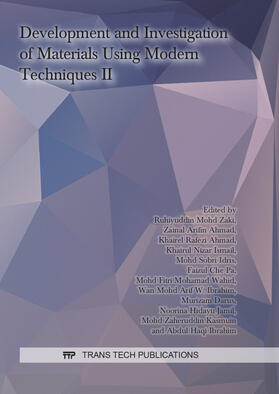 Zaki / Ahmad / Ismail |  Development and Investigation of Materials Using Modern Techniques II | Buch |  Sack Fachmedien