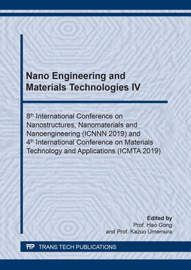 Gong / Umemura |  Nano Engineering and Materials Technologies IV | Buch |  Sack Fachmedien
