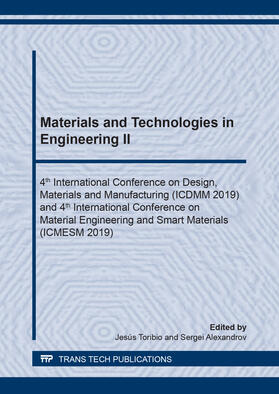 Toribio / Alexandrov |  Materials and Technologies in Engineering II | Buch |  Sack Fachmedien