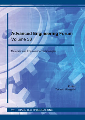Minegishi |  Advanced Engineering Forum Vol.38 | Buch |  Sack Fachmedien