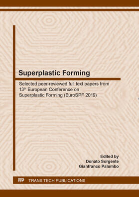 Sorgente / Palumbo |  Superplastic Forming | Buch |  Sack Fachmedien