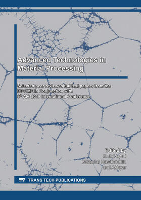 Iqbal / Hasanuddin / Akhyar |  Advanced Technologies in Material Processing | Buch |  Sack Fachmedien