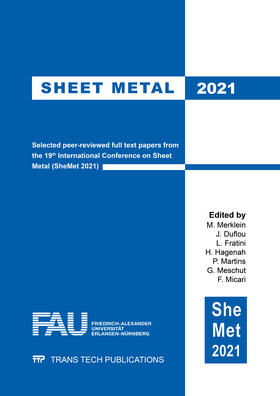Merklein / Duflou / Fratini |  Sheet Metal 2021 | Buch |  Sack Fachmedien
