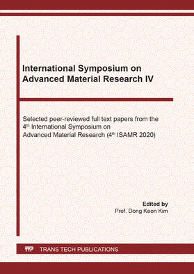 Kim |  International Symposium on Advanced Material Research IV | Buch |  Sack Fachmedien